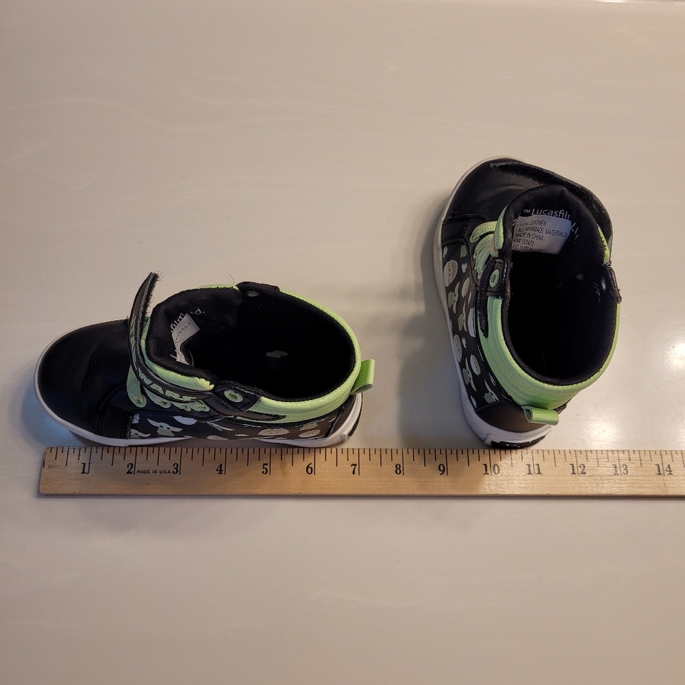 GROGU (The Child) The Mandalorian STAR WARS DISNEY Hi-top Sneakers Kids Size 10 - Picture 8 of 14